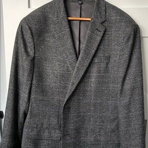 Banana Republic Gray Plaid Blazer